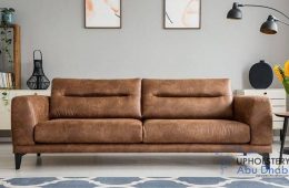 How does leather upholstery contribute to the luxurious appeal in homes